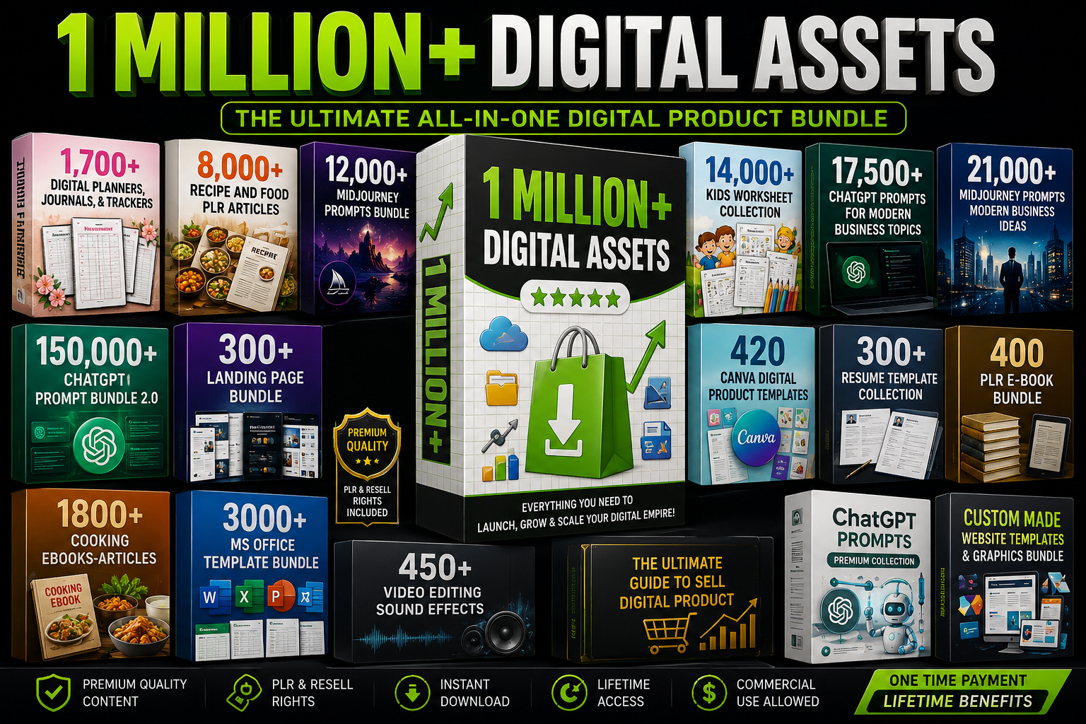 1 Million+ Digital Assets bundle preview